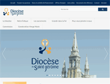 Tablet Screenshot of diocesestj.ca